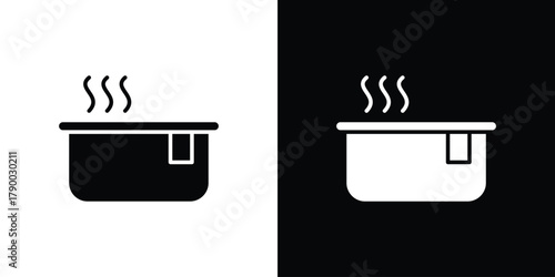 Hot tub icon design concepts. Clipart design set