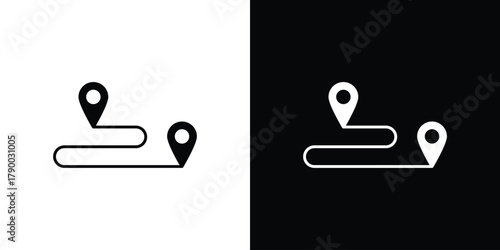 Journey icon design concepts. Clipart design set