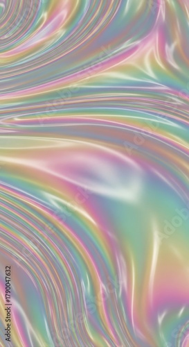 Colorful holographic swirl abstract background