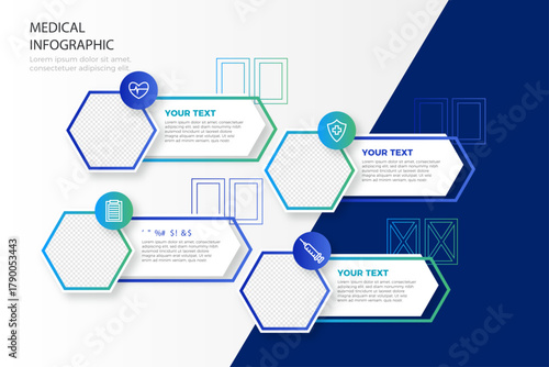 Generic Data Statistics and Bar Chart Infographic