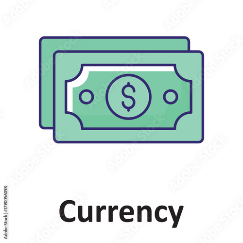 Currency Vector Icon which can easily modify or edit
