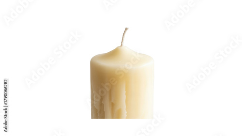 Candle isolated on black background