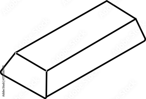 Gold bars icon bullion precious metal finance and wealth symbol vector illustration, black line style design, investment and treasure on transparent background