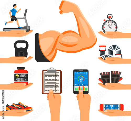 Fitness and Gym Concept