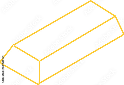 Gold bars icon bullion precious metal finance and wealth symbol vector illustration, black line style design, investment and treasure on transparent background