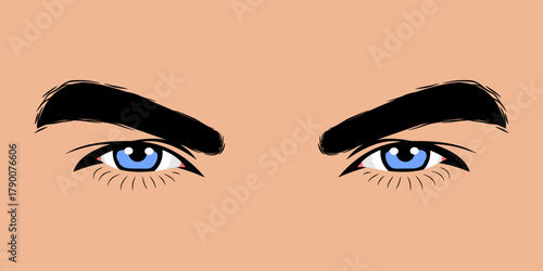 Close up of a beautiful man's eyes