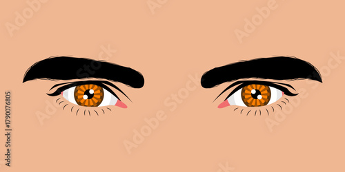 Close up of a beautiful man's eyes