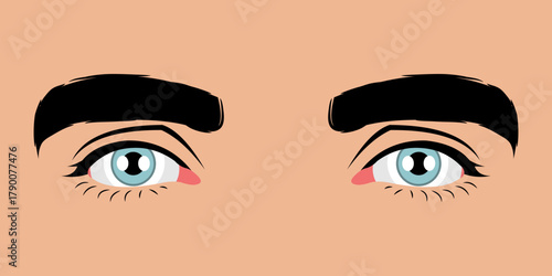 Close up of a beautiful man's eyes