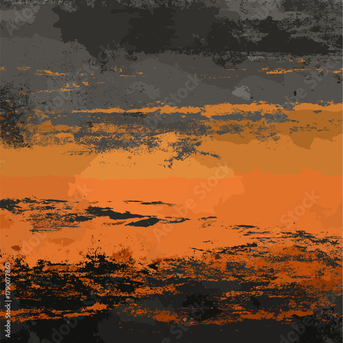 Grunge textured wall surface showing peeling paint and cracks. Vector grunge texture background or wallpaper