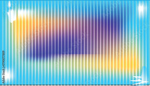 Teal glass ripple gradient texture, luminous abstract distortion, smooth vertical reeded blur, navy flow motion, futuristic reflective background.