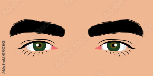 Close up of a beautiful man's eyes