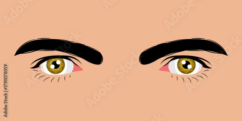 Close up of a beautiful man's eyes