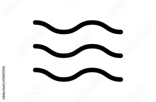 波のシンプルなベクターアイコン