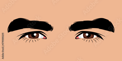 Close up of a beautiful man's eyes