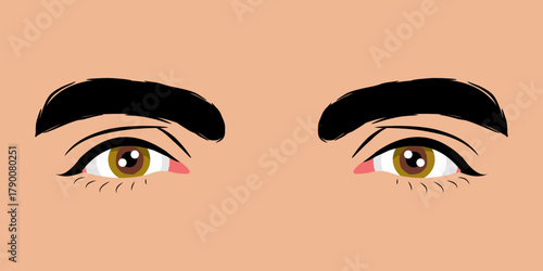 Close up of a beautiful man's eyes