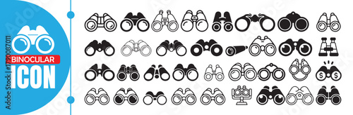 Optical Zoom and Vision Tool Icon Pack in Minimal Style