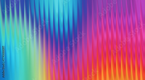 Fotografie Vibrant vertical lines create an abstract rainbow color background, invoking a sense of creativity and energy