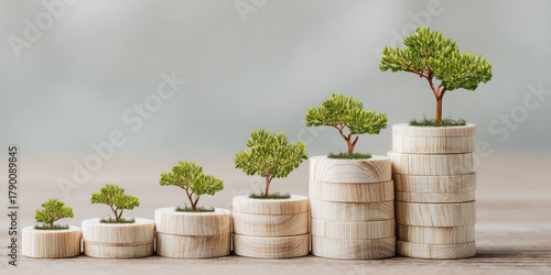 Fototapeta Naklejka Na Ścianę i Meble -  tree in a pot