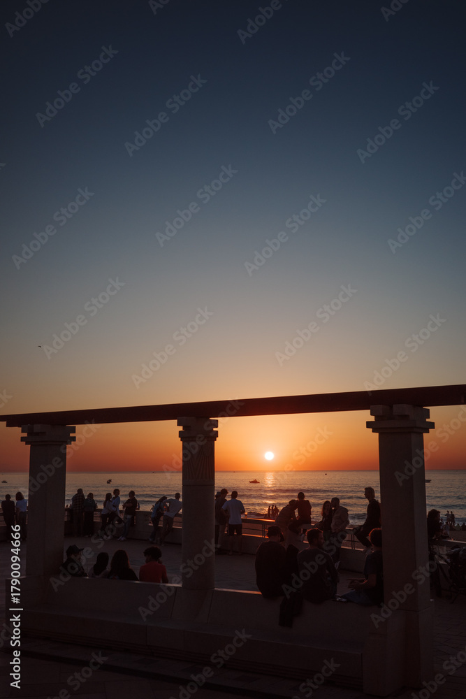 Fototapeta premium Sunset at Hossegor France