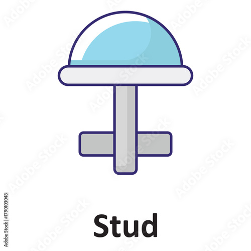 Stud Vector Icon which can easily modify or edit