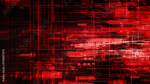 赤い抽象的なデジタル背景