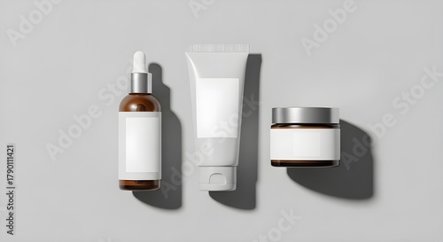 White Label Cosmetic Flat Lay for Branding Mockup