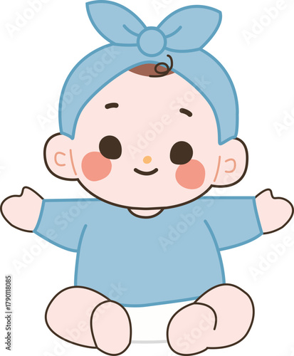 팔 벌린 아기 / a baby with open arms