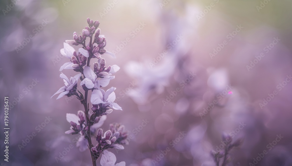 Fototapeta premium Violet and white bokeh background derived from nature, suitable for editorial header background