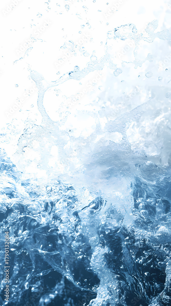 Fototapeta premium Close-up View of Water Splashing