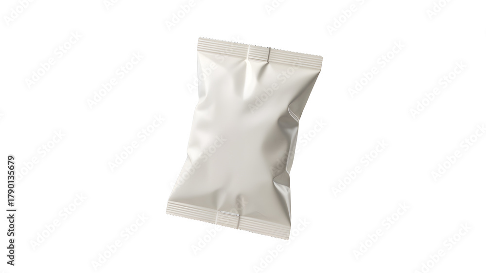 Naklejka premium White paper bag, perfect for showcasing product packaging, branding, and design concepts in a clean and minimalist style