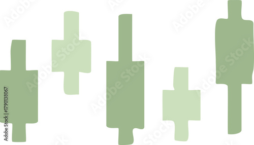 Abstract financial market graph showing candlestick chart analysis trend data