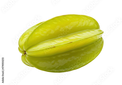 Isolated juicy star fruit, exotic tropical food, fresh vegan diet, vitamin C and antioxidants