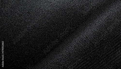 Wallpaper Mural Textured black mesh fabric featuring an intricate pattern, suitable for design applications and backgrounds, ideal for contemporary and industrial aesthetics. Torontodigital.ca