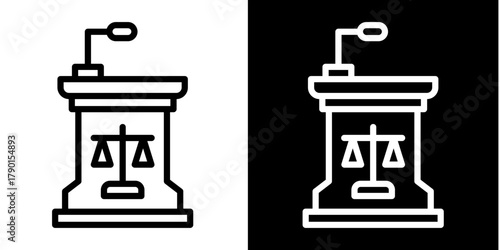 Speech   Icon Set White Style Collection