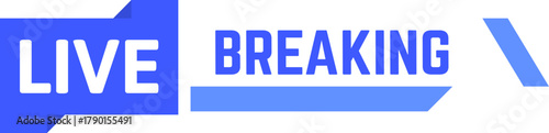 Live breaking news banner displaying important update