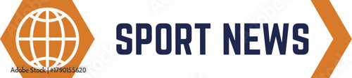 Global sport news headline internet information vector