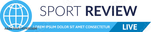 Global sport review live broadcast informational graphic