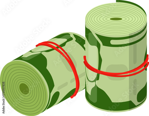 Rolled money bundles securing wealth and savings