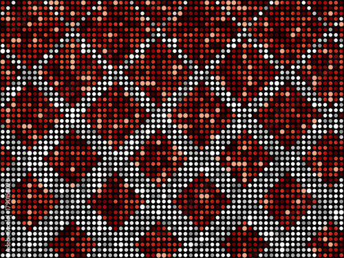 ミラータイル3、ダイヤ柄グラデ、6白