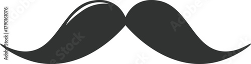 Mustache representing male grooming and vintage style