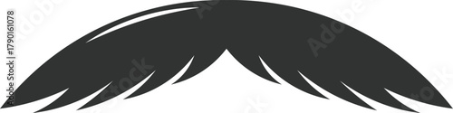 Black mustache icon symbolizing masculinity and men's health