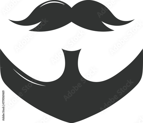 Male facial hair icon representing style and grooming