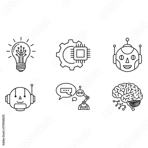 Artificial Intelligence web icons 