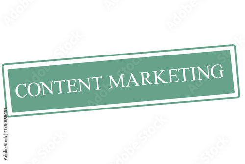 light green content marketing rectangular test stamp sign vector illustration.