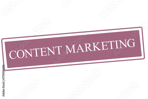 light red content marketing rectangular test stamp sign vector illustration.