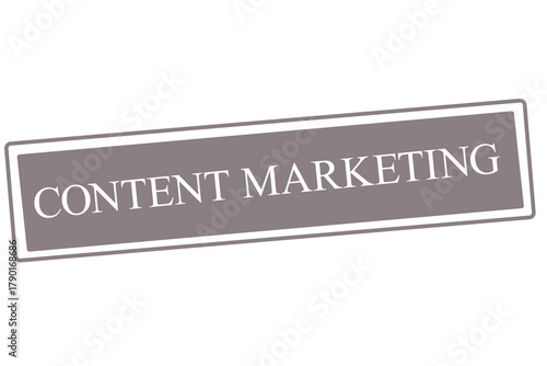 light chocolate content marketing rectangular test stamp sign vector illustration.