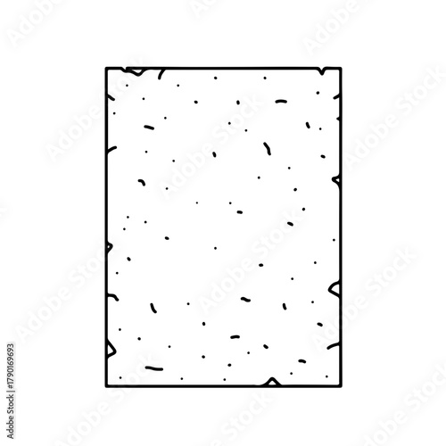 Sandpaper sheet vector illustration representing abrasive surface used for finishing, smoothing, and refinishing material surfaces