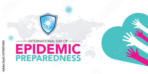 International day of Epidemic Preparedness is observed every year on December 27, to support efforts to build strong emergency and epidemic preparedness systems. Vector illustration