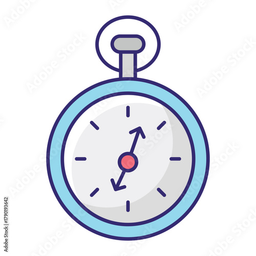 Stop watch Vector Icon which can easily modify or edit