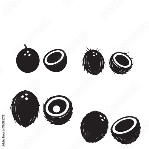 Fresh Coconut Isolated on White Background